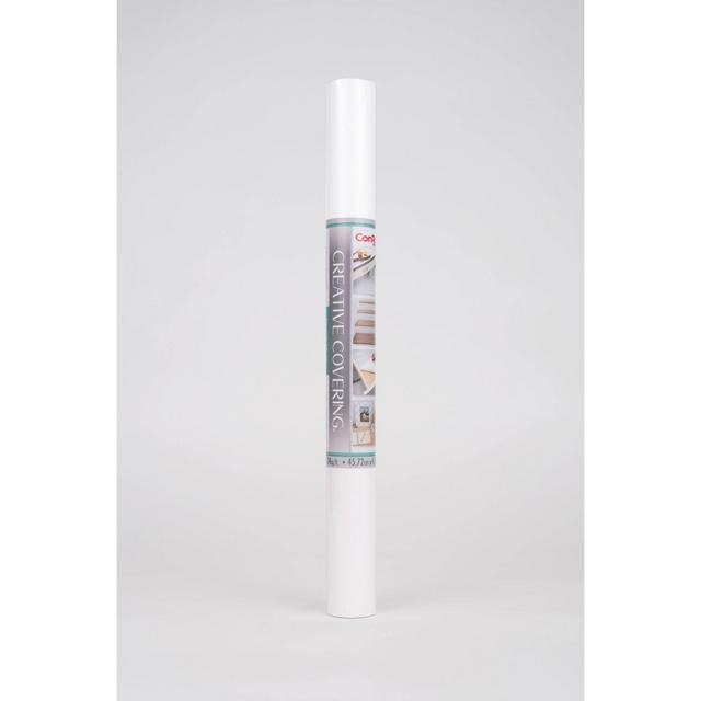 Con-Tact 18"x16' Adhesive Shelf Liner - White