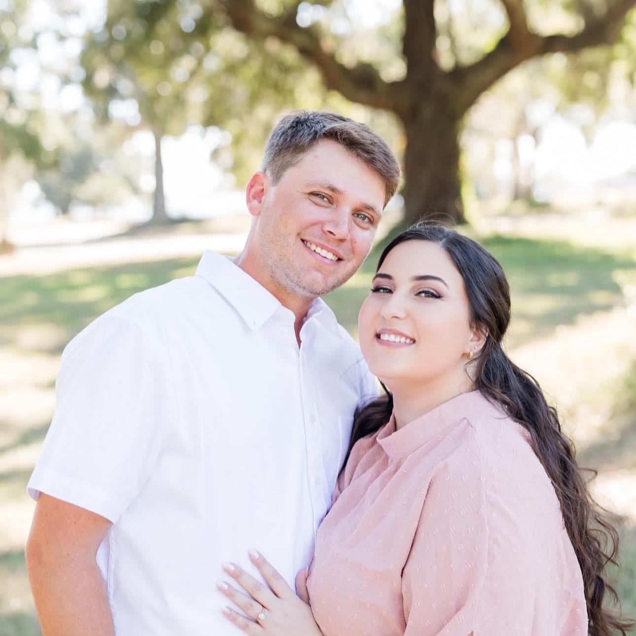 Engagement shoot with our wedding photographer - October, 2024. Taken by Kayce Stork Photography