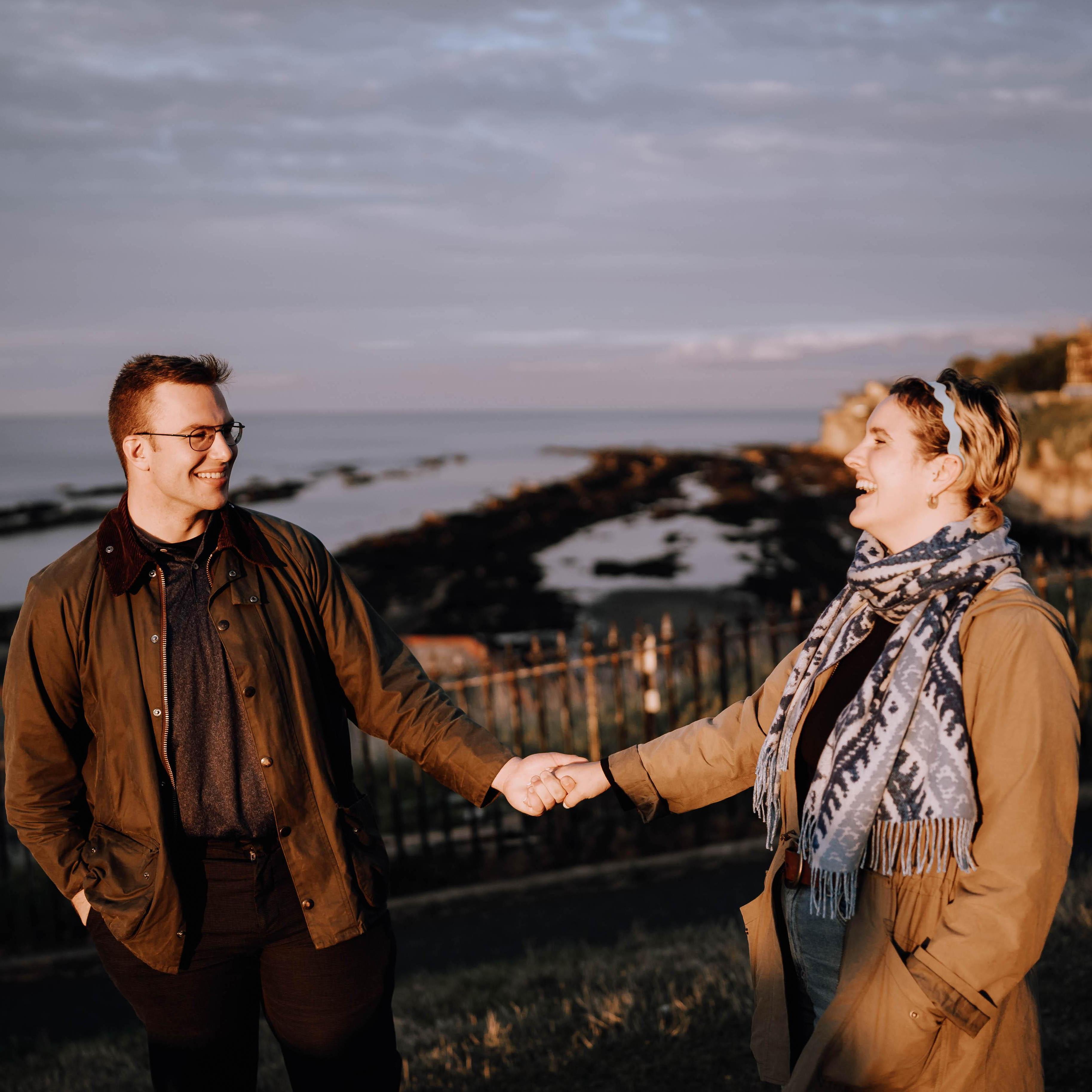 Fun fact: this is where we went to sit and gush after the proposal. We needed to dry out our socks and shoes since we stopped in the middle of a wave coming in and fully soaked ourselves. Worth it!