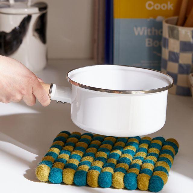 Checkerboard Felt Trivet