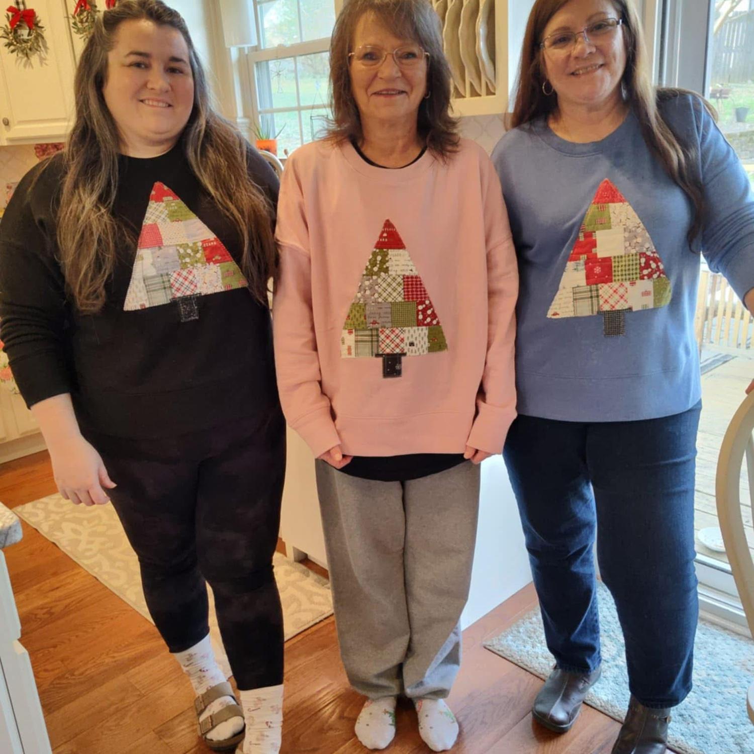 Michael’s sister Sarah, Aunt Sue, and his mother Mitzi 🎄Christmas 2024!!!