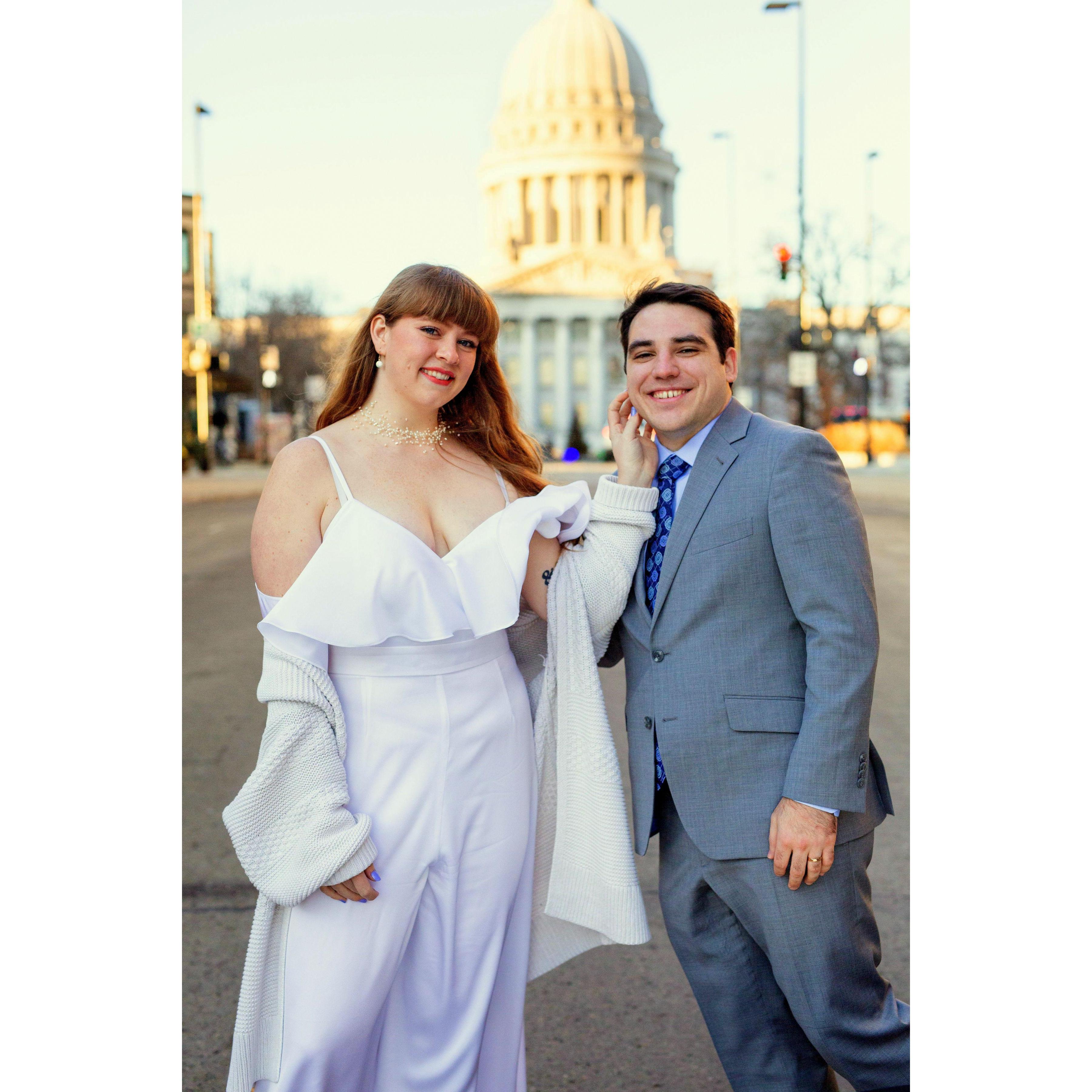 Cheesin' in the cheese state.