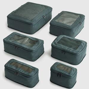 Eco Compression Packing Cubes (6-pack) - Dark Green