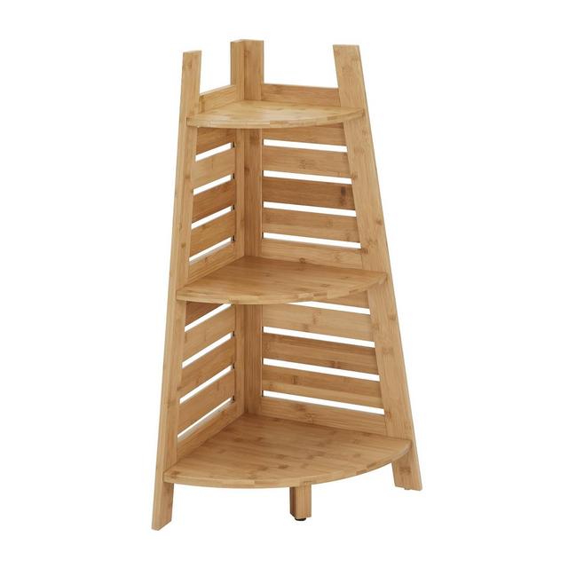 Bracken Bamboo Corner Shelf Natural - Linon