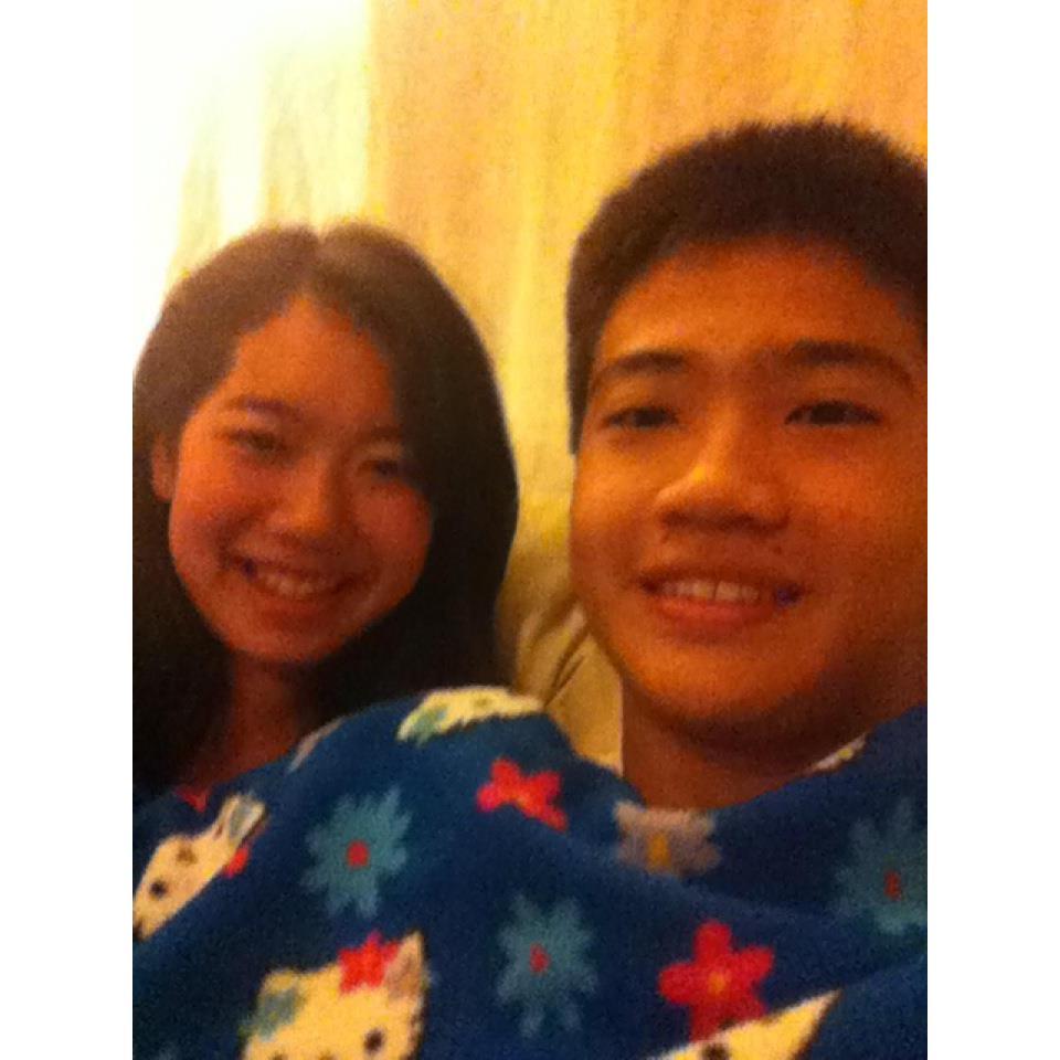 First photo together - taken in 2012 after Eddy asked Nike to be his girlfriend!