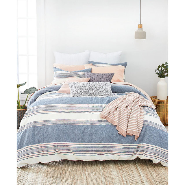Splendid Tuscan Stripe Duvet Cover Set, Full/Queen