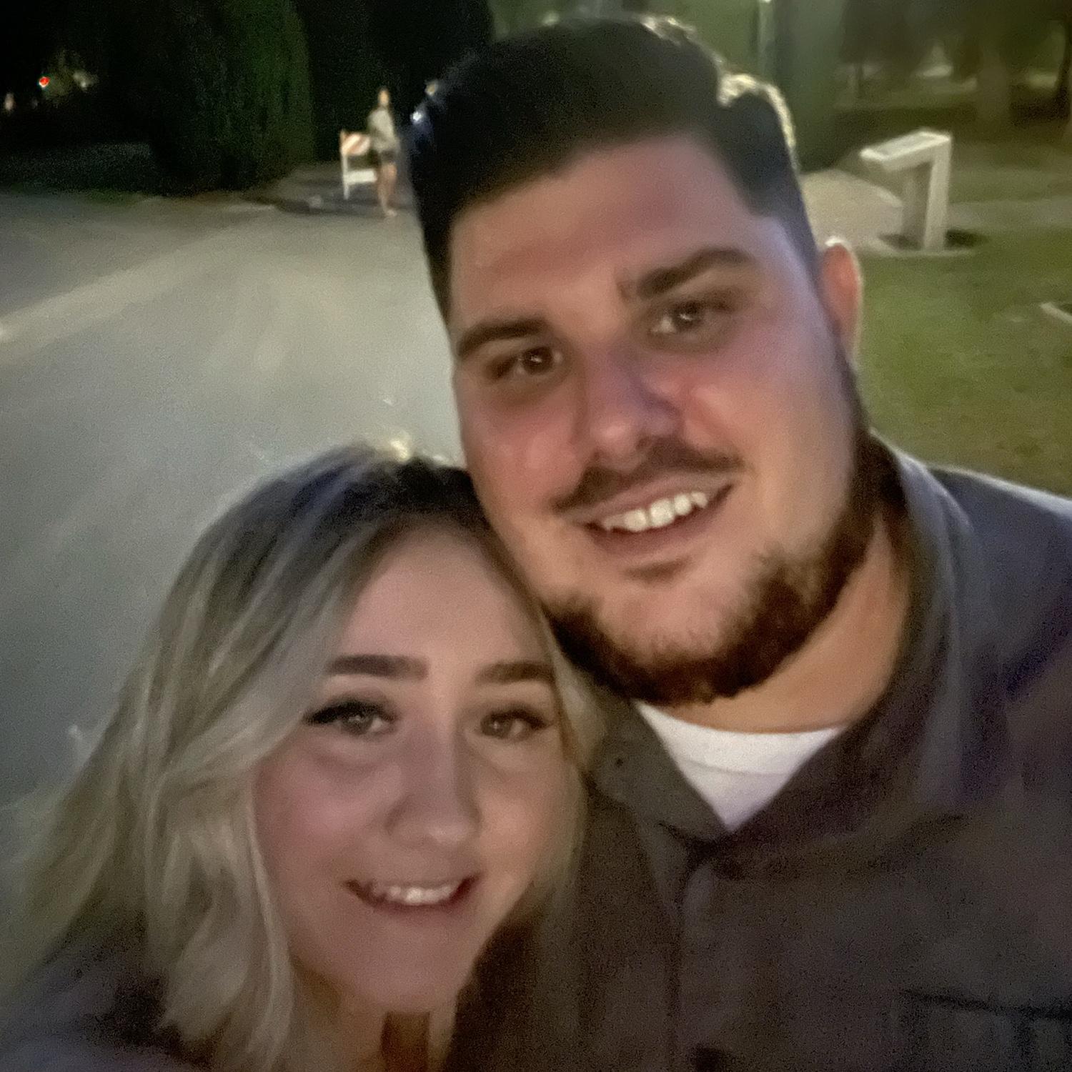 Our first date was in downtown Sacramento we ate barbecue and Kaylita showed Josh the state capital and rose garden!