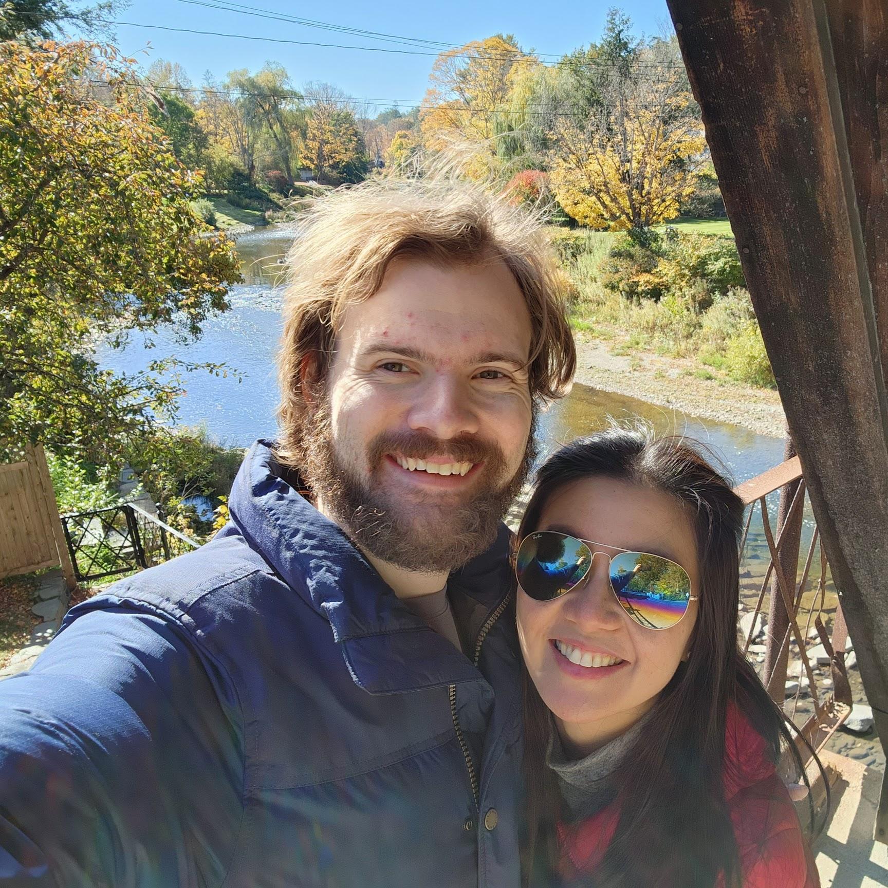 Overlooking the Ottauquechee River in Woodstock, Vermont