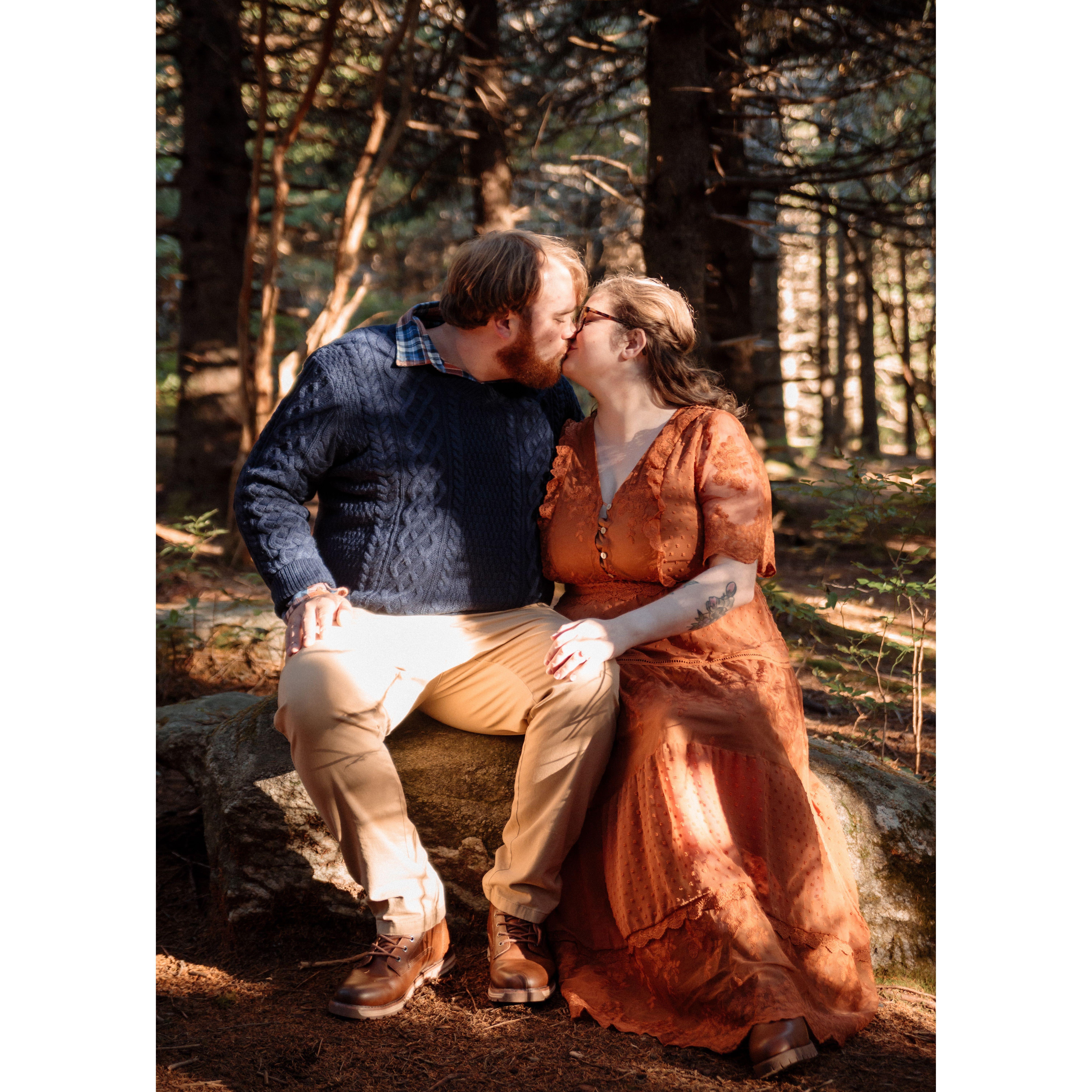 One of our favorite engagement photos in Black Balsam Knob, courtesy of our wonderful photographer, Simon Bonneau of Grand Jour Photography!