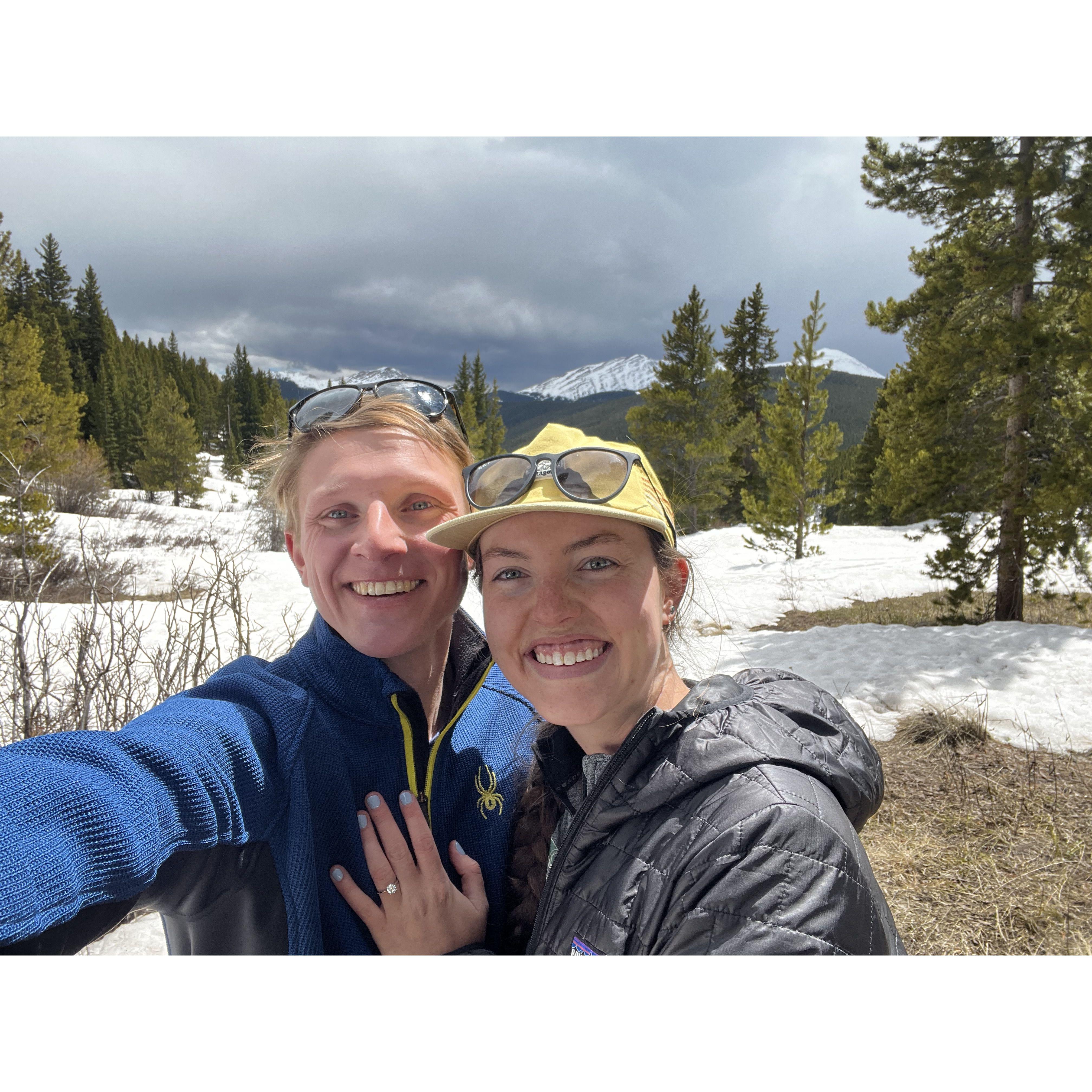 The day we got engaged!