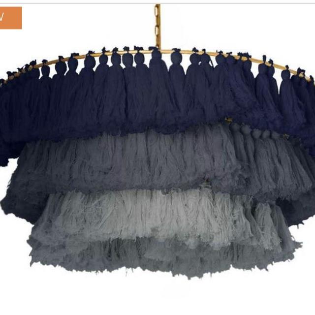 Justina Blackeney Tassle Chandelier