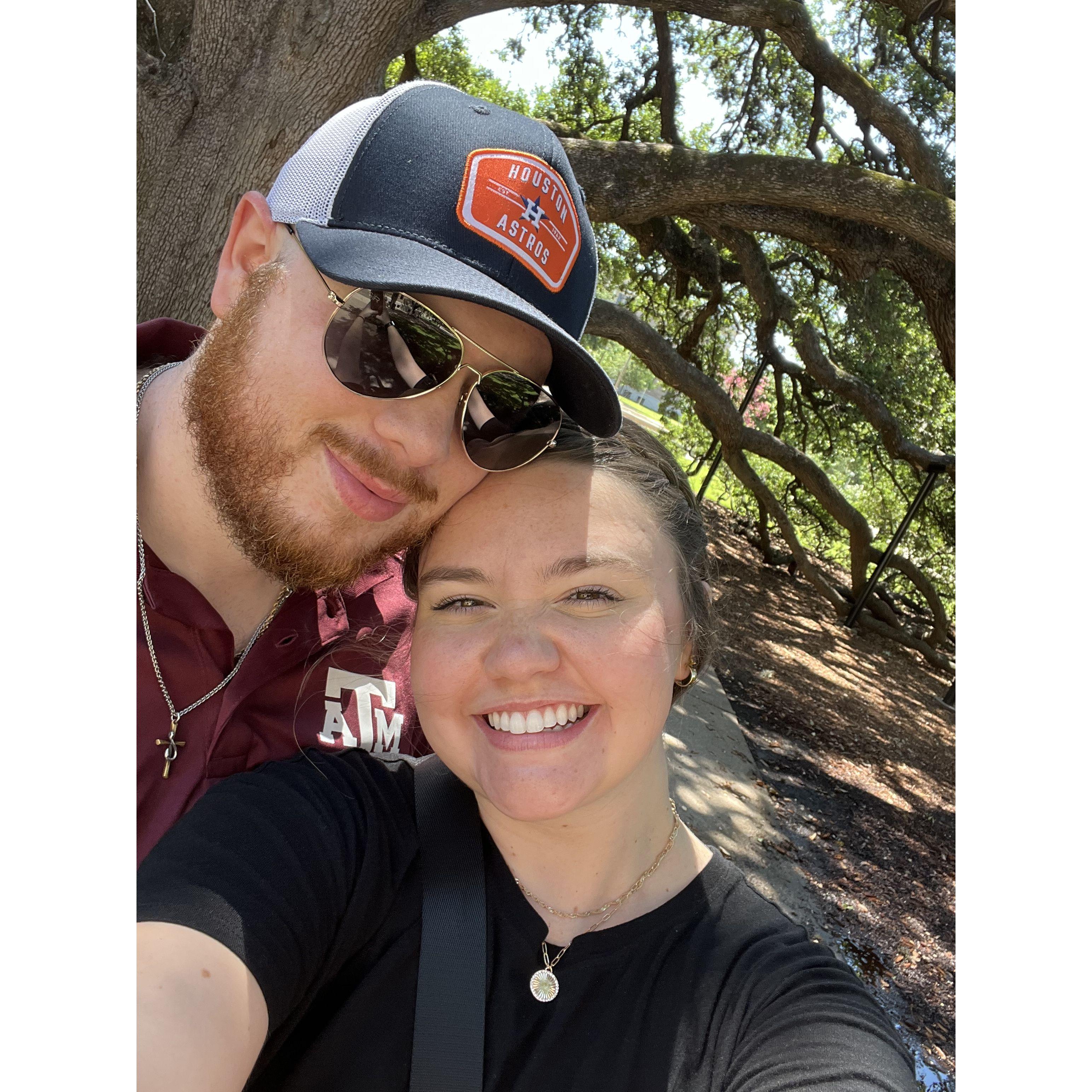 Our first time together in cstat under the Century Tree!