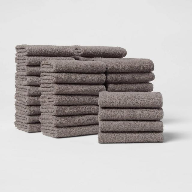 36pk Washcloth Bundle Dark Gray - Room Essentials™
