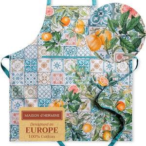 Maison d' Hermine 100% Cotton Apron for women with Pocket Kitchen Chef Fall Apron for Men Cooking Gardening Server Waitress