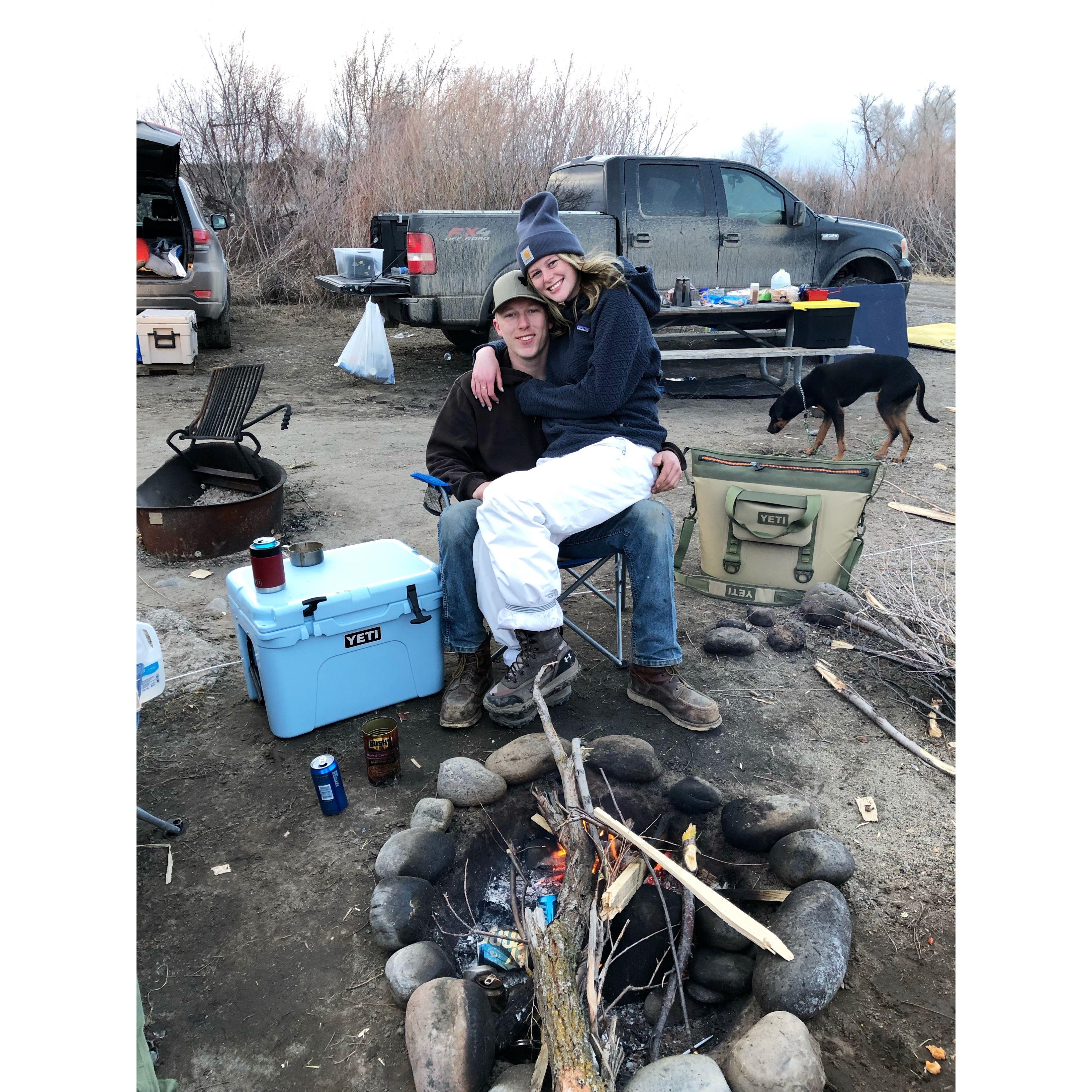 Annual anniversary camping trip