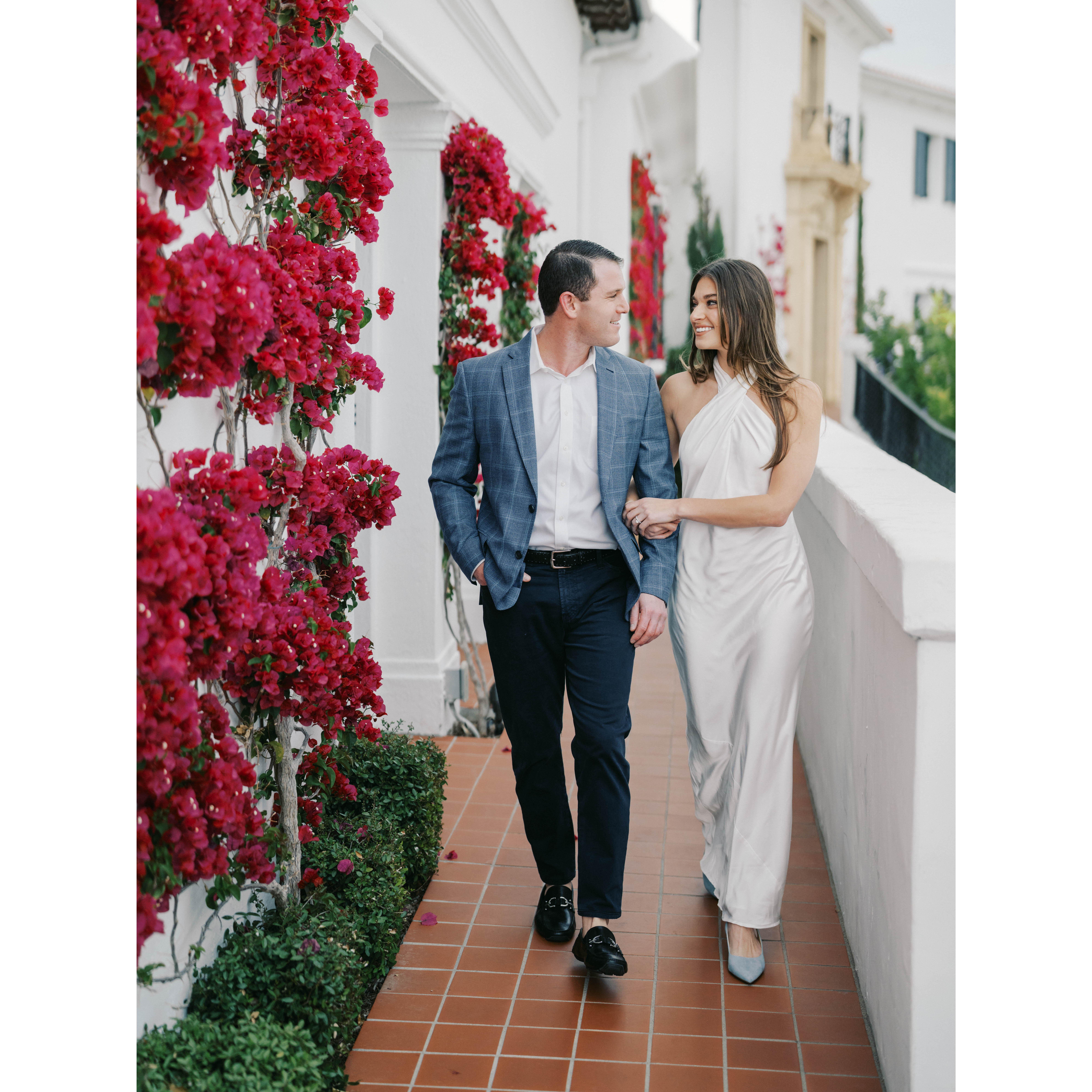 March 12, 2024- Our engagement photos at the Wrigley Mansion