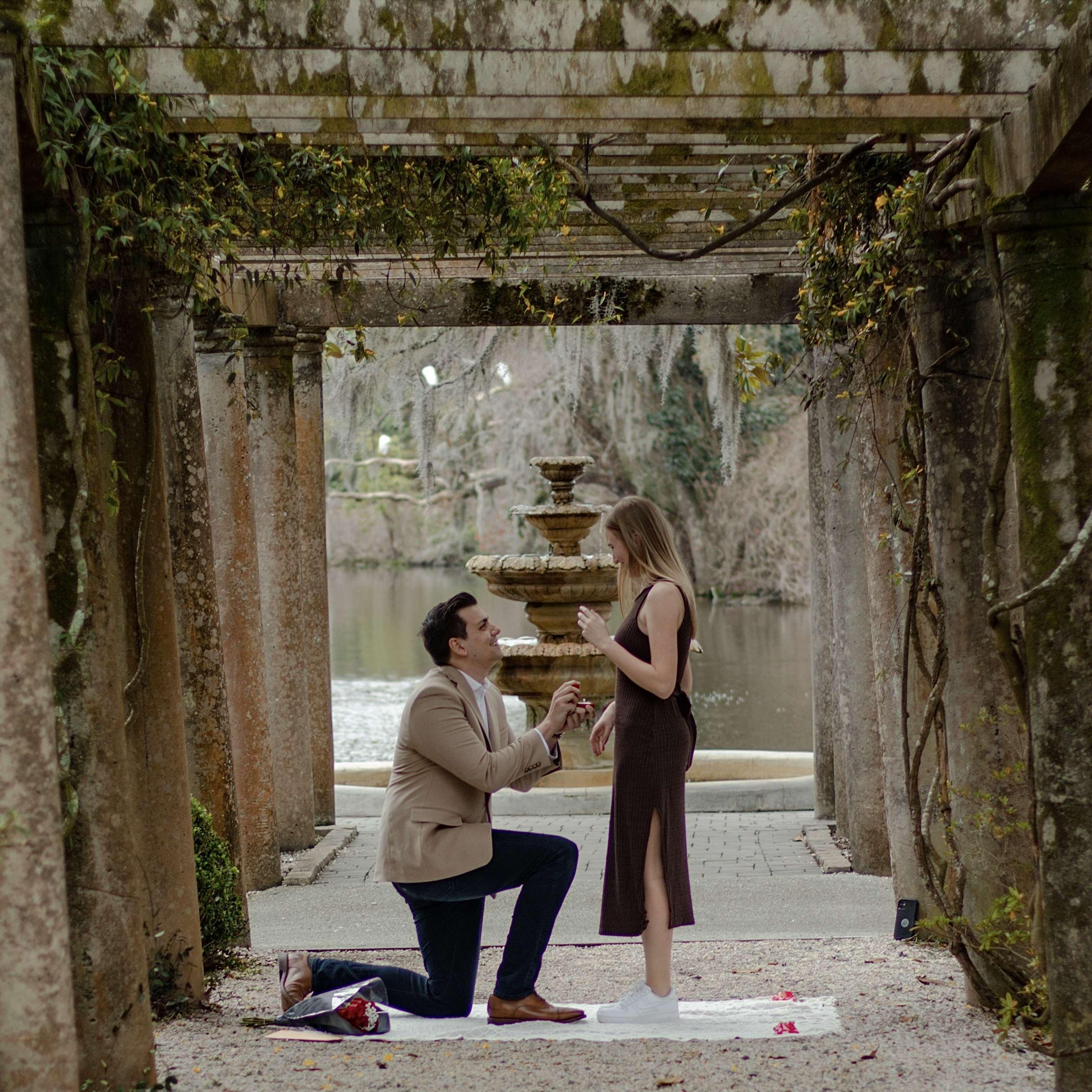 After dating 2 years, Paul proposed in North Carolina on Spring Break (a big surprise!)