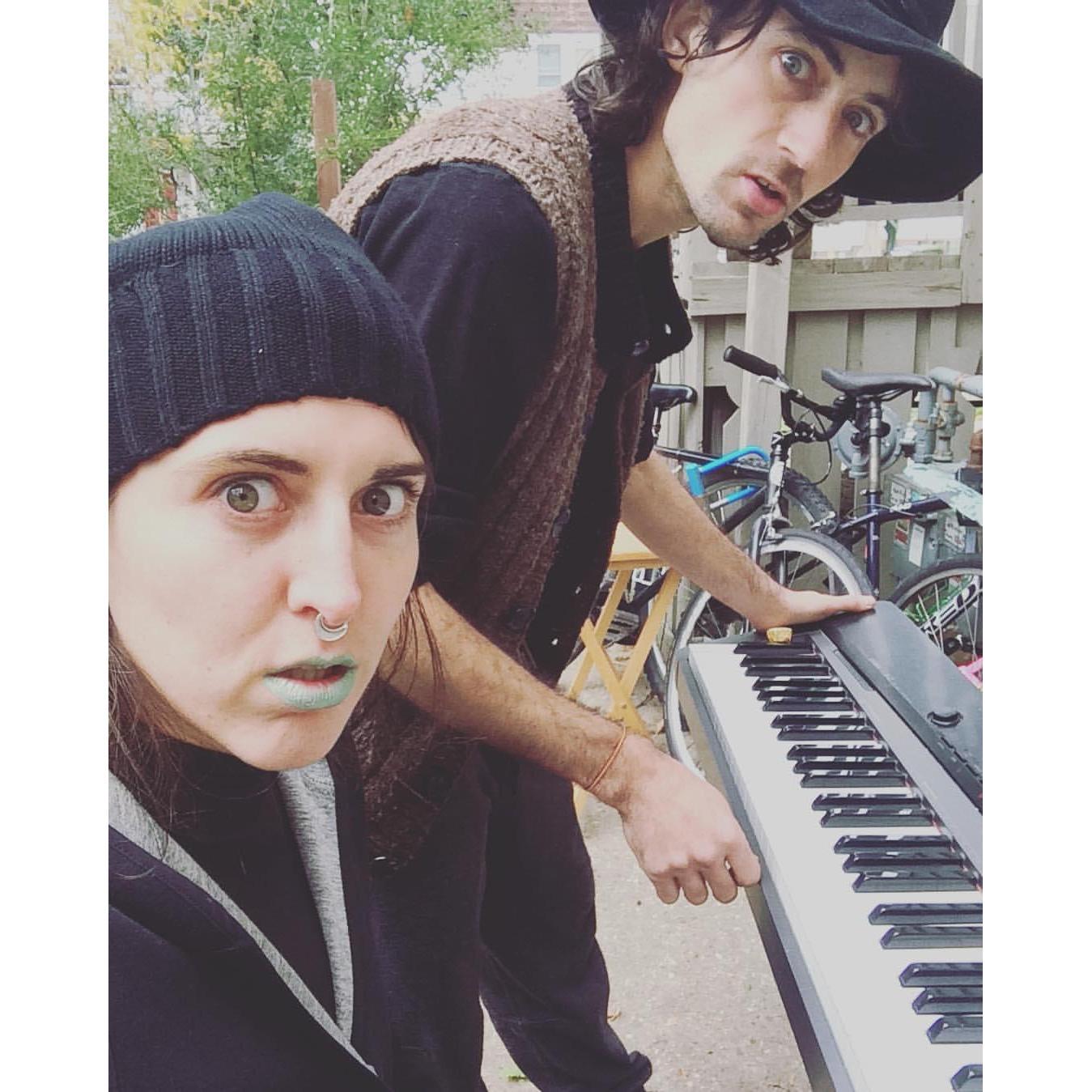Backyard Trick or Treat Jams in 2016 at our first house together.