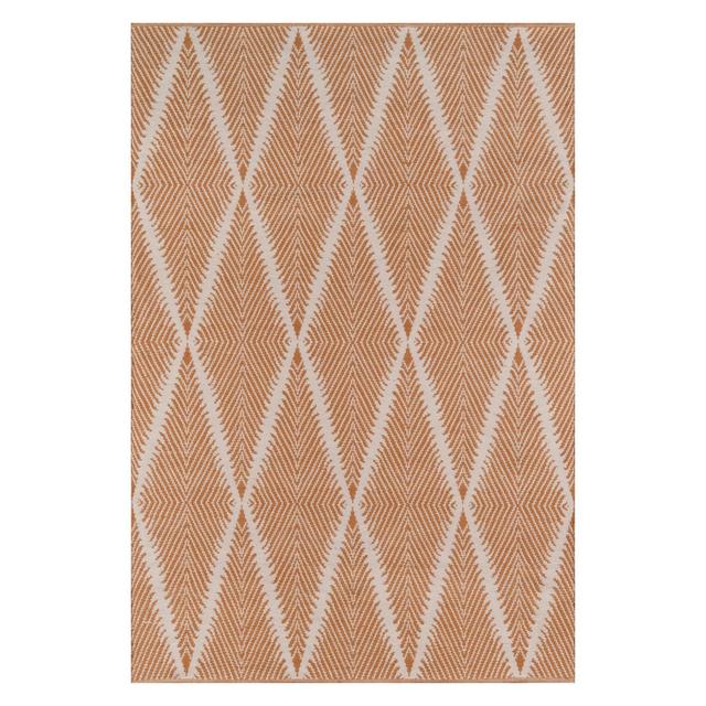 3'6"X5'6" Geometric Accent Rug Orange - Erin Gates By Momeni