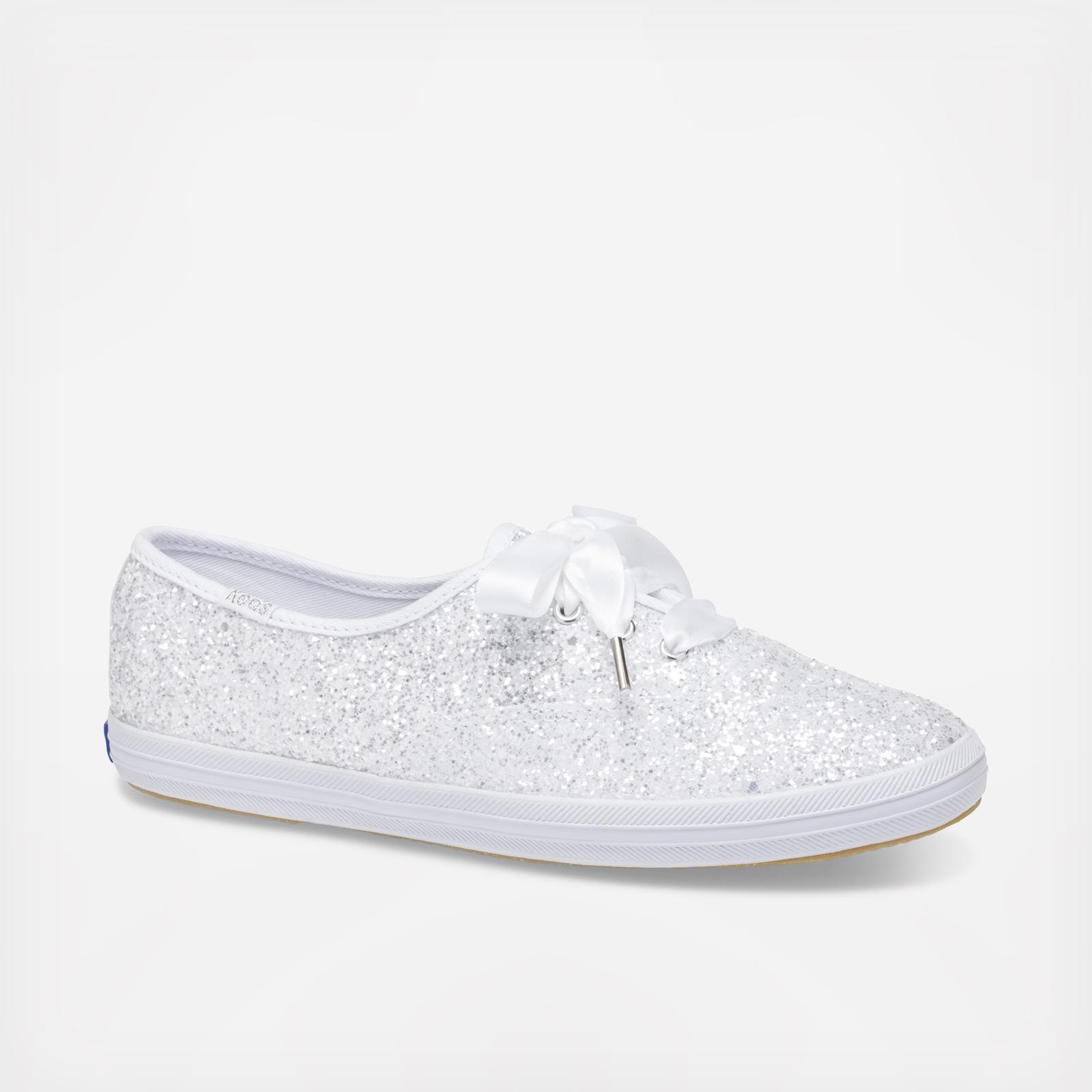 keds white glitter shoes