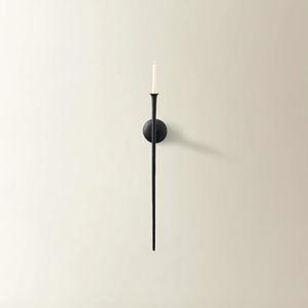 One Piece Aspar Wall Sconce, Modern Candle Holder with Elegant Hook Design, Versatile Decorative Lighting for Indoor Wall Decor and Ambiance Setting, Black (Candle Not Included)
