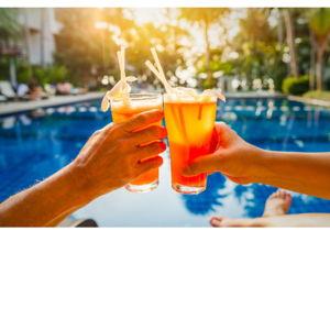 Suns Out, Guns Out - Cocktails by the pool