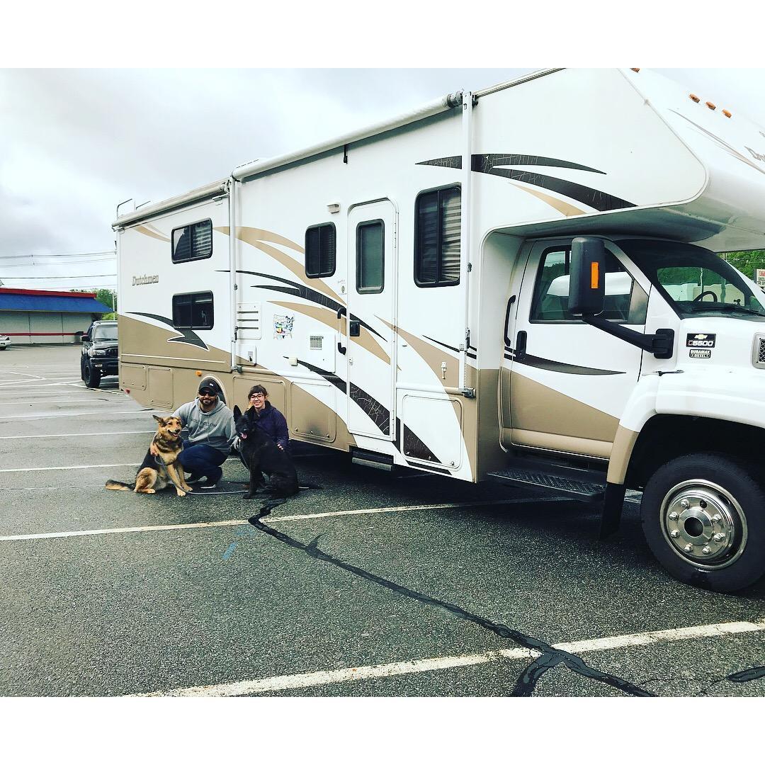 our RV trip when we got engaged
