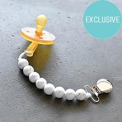 Pacifier Clip - Granite