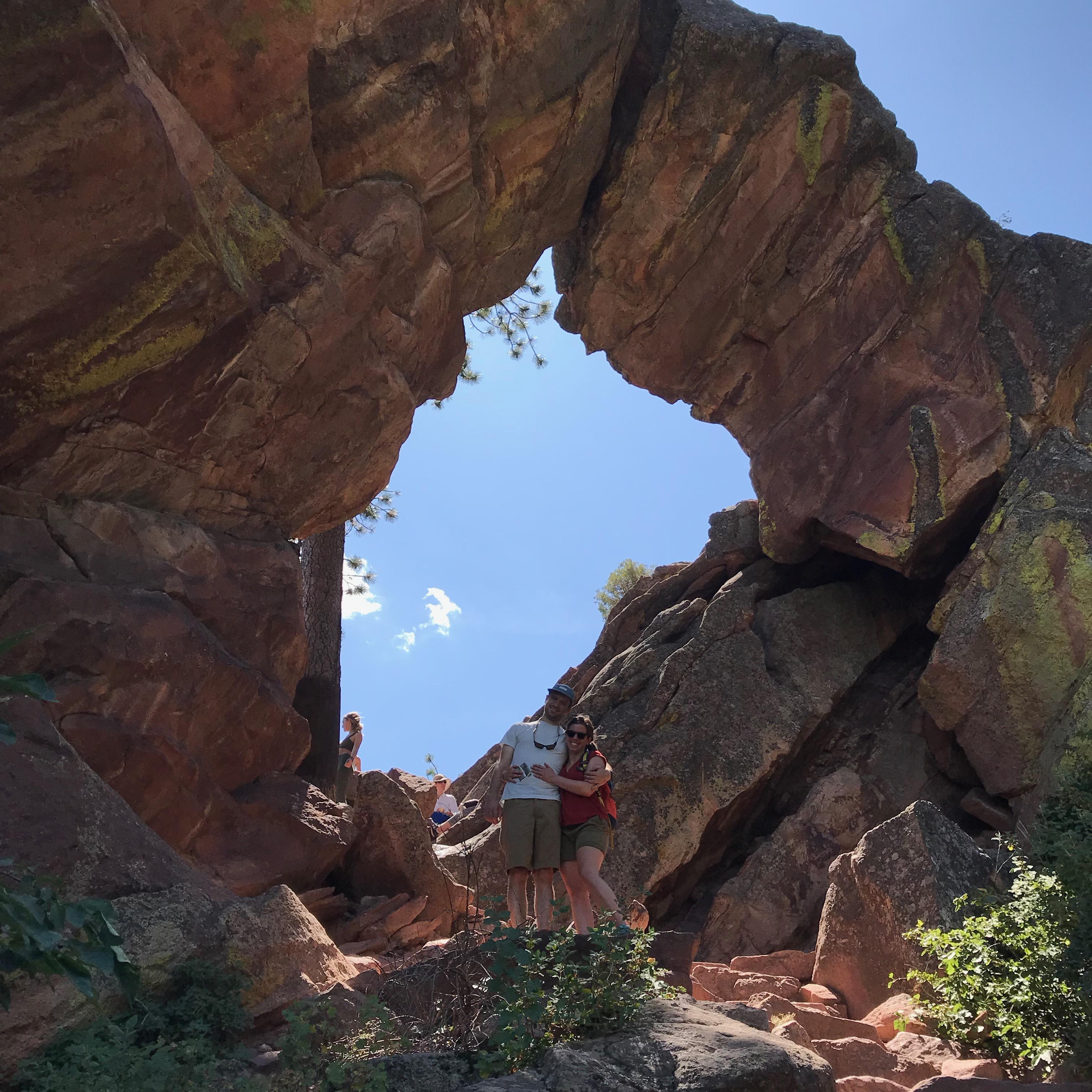 Hiking in the Flat Irons outside Boulder, CO