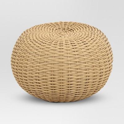 Wicker Patio Pouf - Brown - Threshold&#8482;