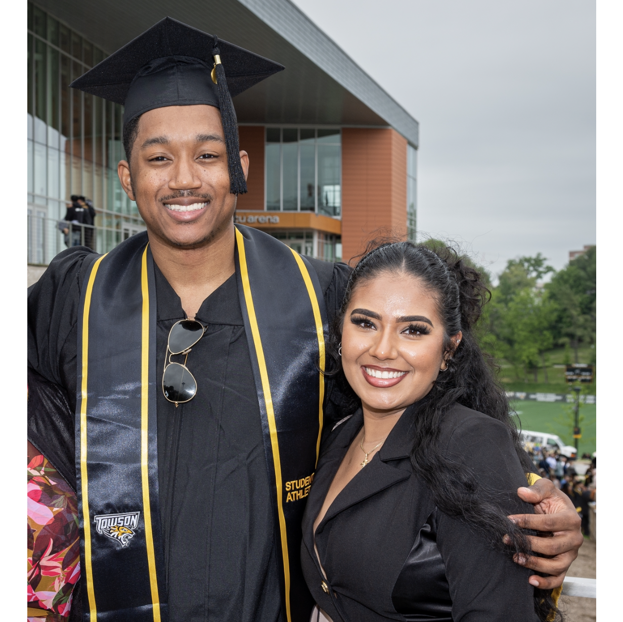 Nadia supporting Justin for his graduation - May 2022.