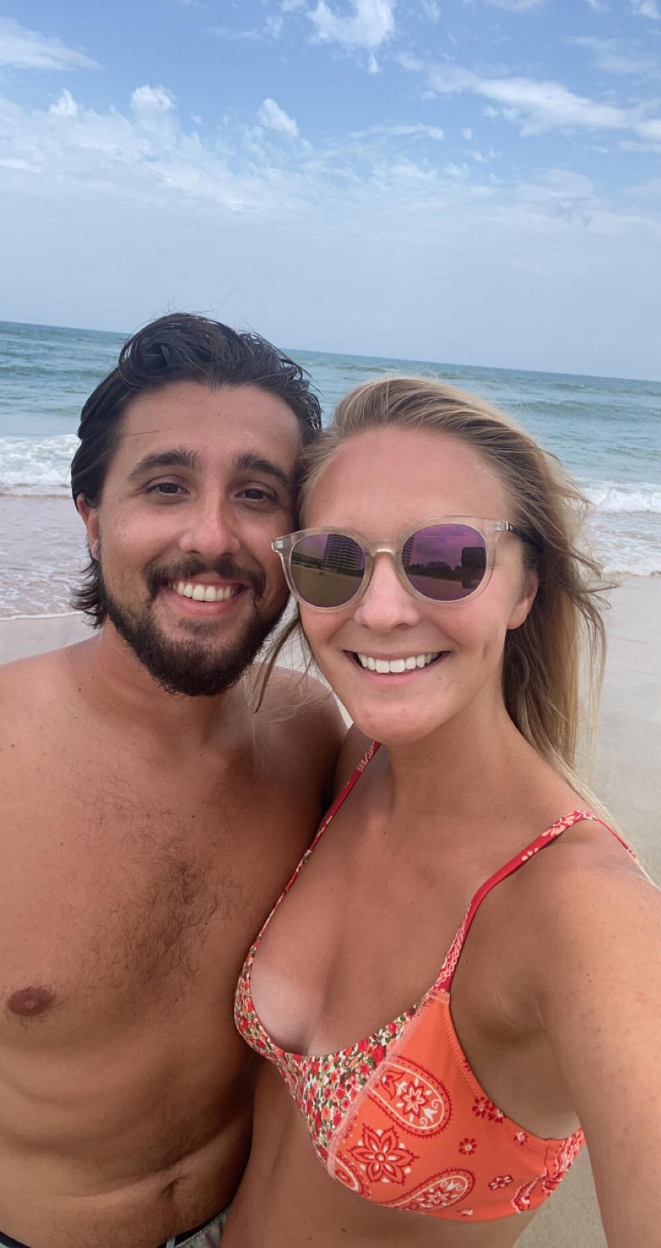 Enjoying the ocean in Daytona Beach - 2021