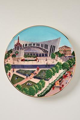 Holiday in the City Stoneware Dessert Plate