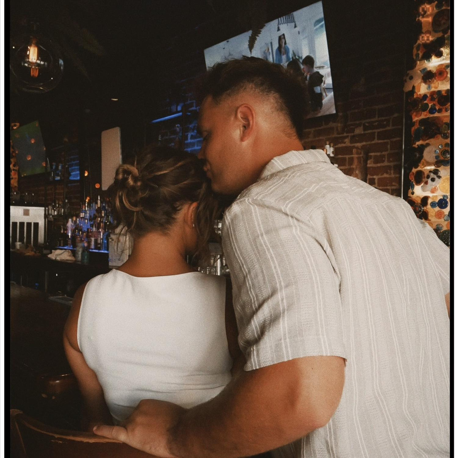 In college this was Nick and Kyra's favorite spot for dates- Urbano. So of course they had to ask to take an a photo there during their engagement shoot!