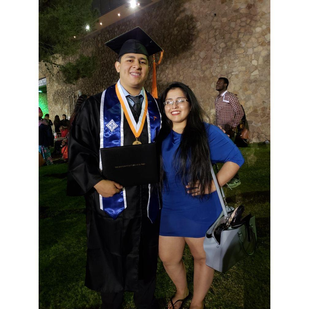 Omar's graduation for his Bachelor's in 2018