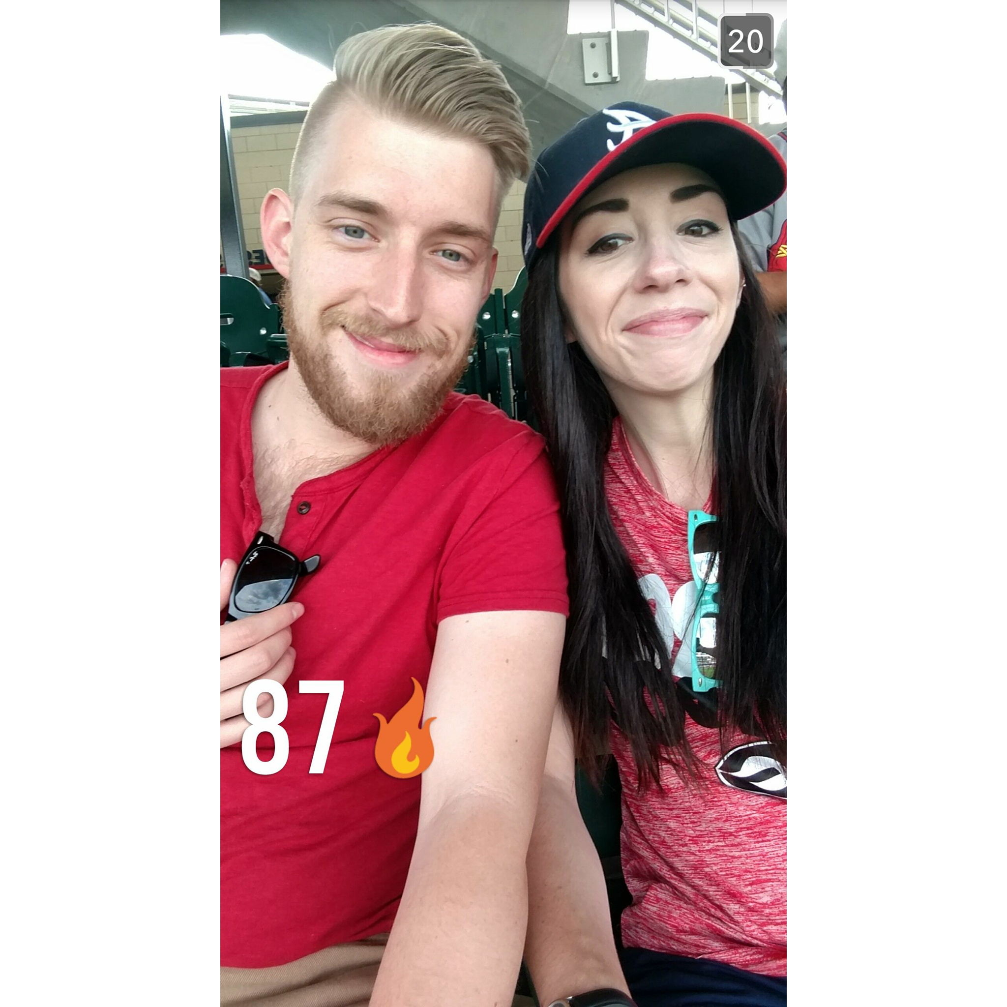 Our shared love of baseball is something we've always bonded over. We can't wait to keep crossing baseball stadiums off our bucket list!