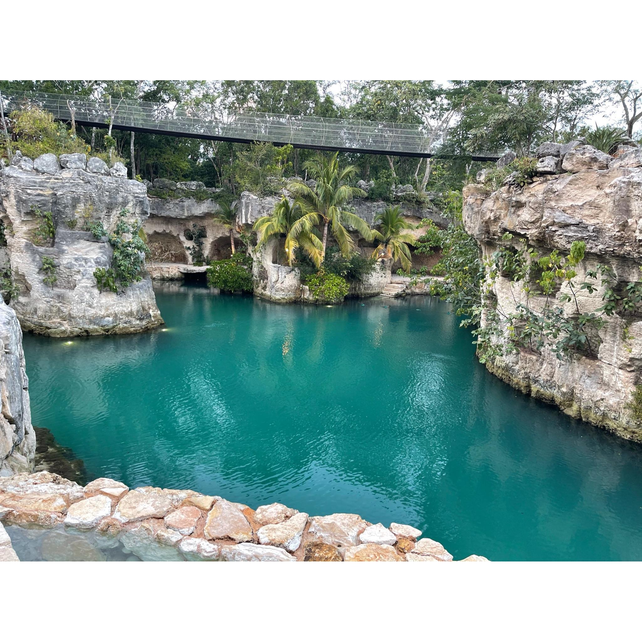 Lagoon within the resort