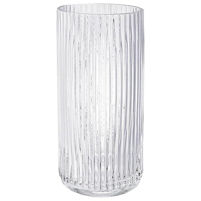 Fixwal Glass Vase for Flower 7.5inch Thickened Glass Vase for Bookshelf, Dinner Table, Indoor Office Desktop, Meeting Room, Bathroom, Countertop Decoration