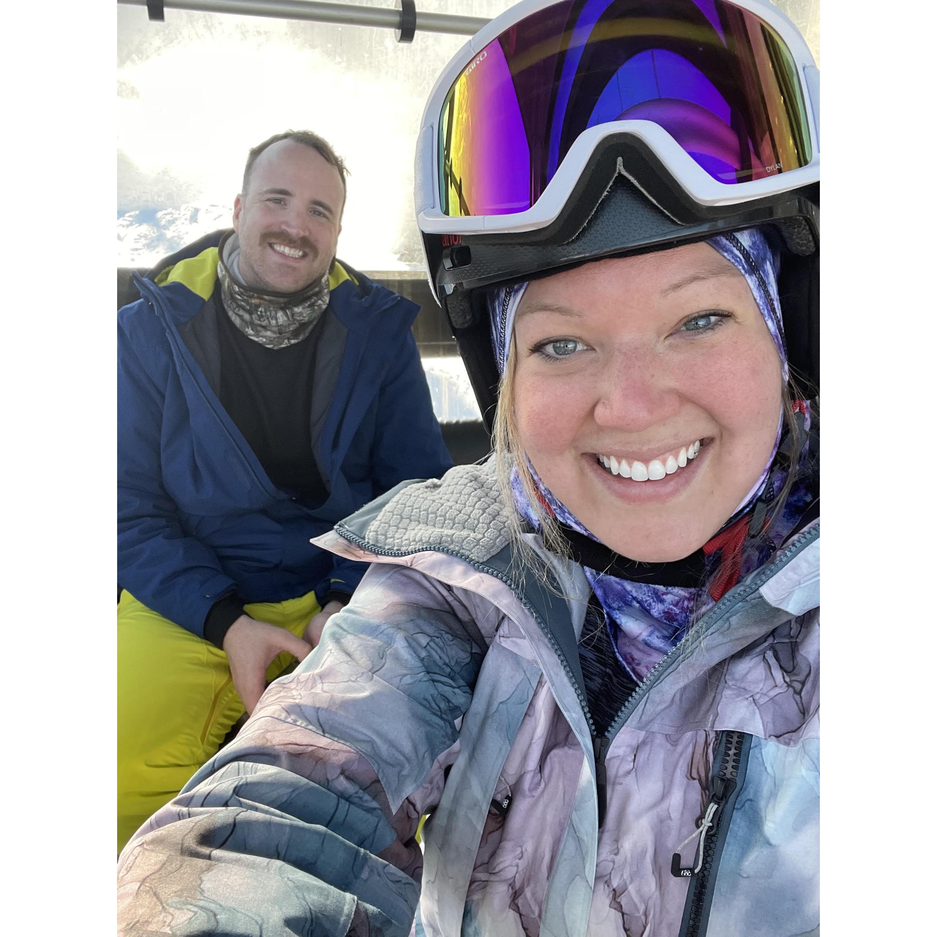 Nick was a natural on the slopes for his first ski trip! -Whistler, BC