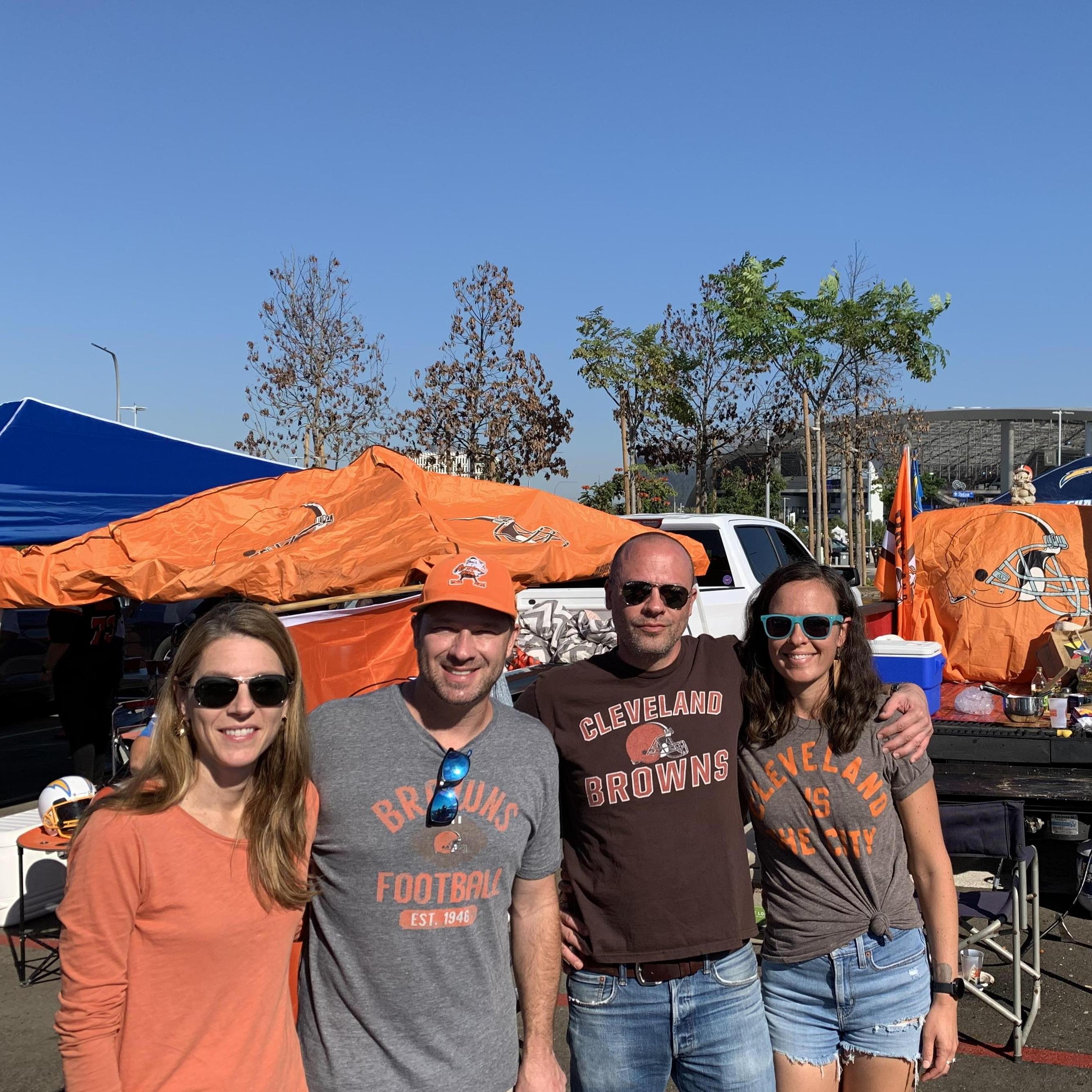 Can you believe Keith convinced Jessica to tailgate?