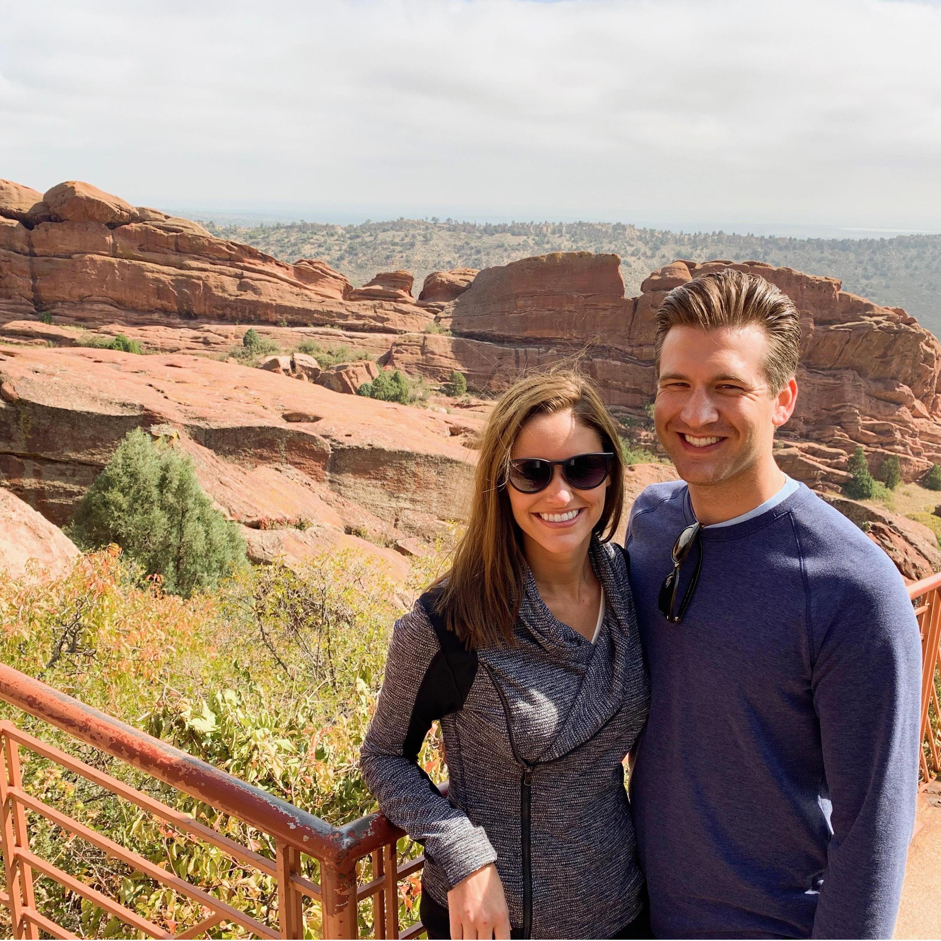 Checking out Red Rocks after a family wedding.