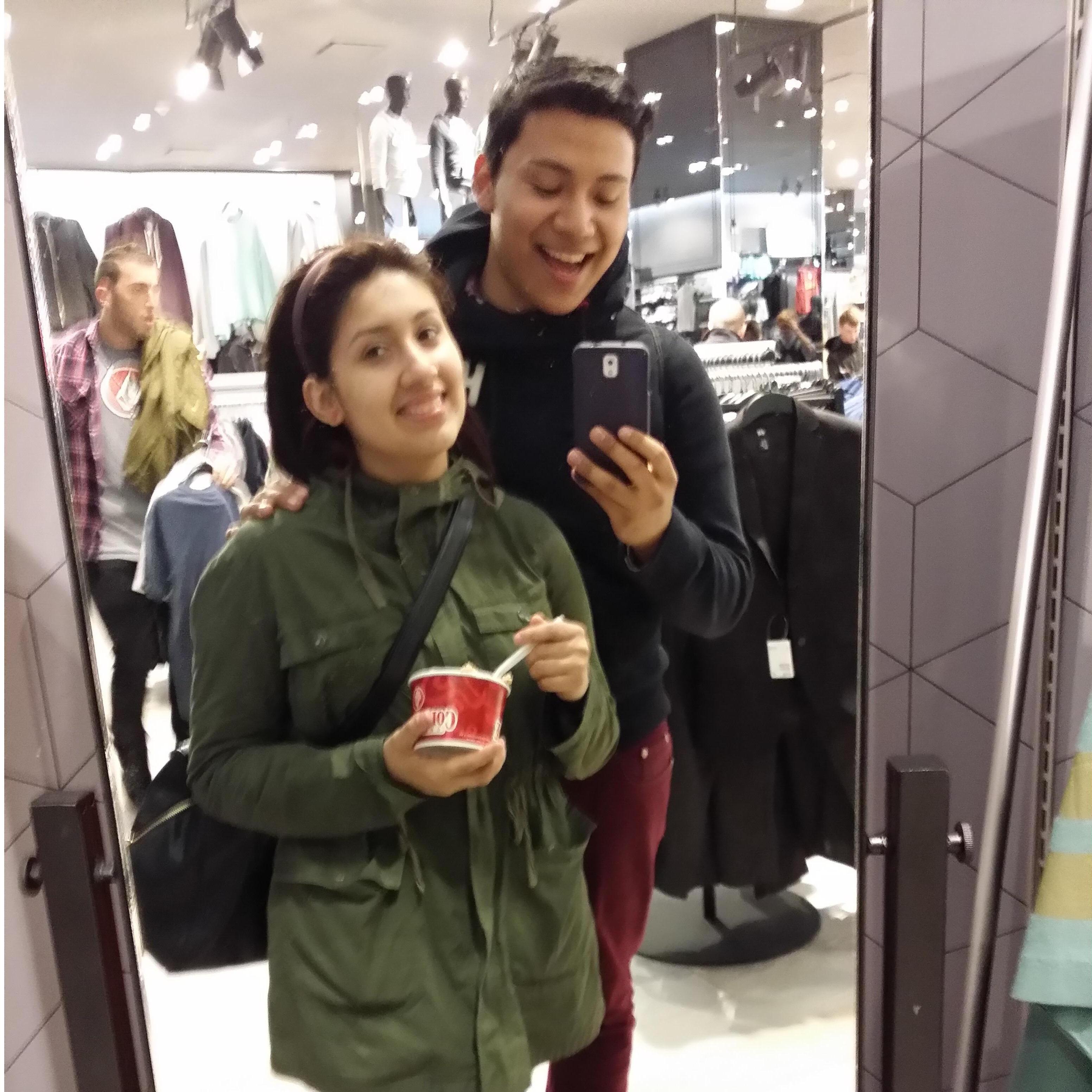When Manuel would pick Ivonne up from school and use that as an excuse to hang out more. (who didn't make excuses just to hang out? hehe) (Apr 2014)