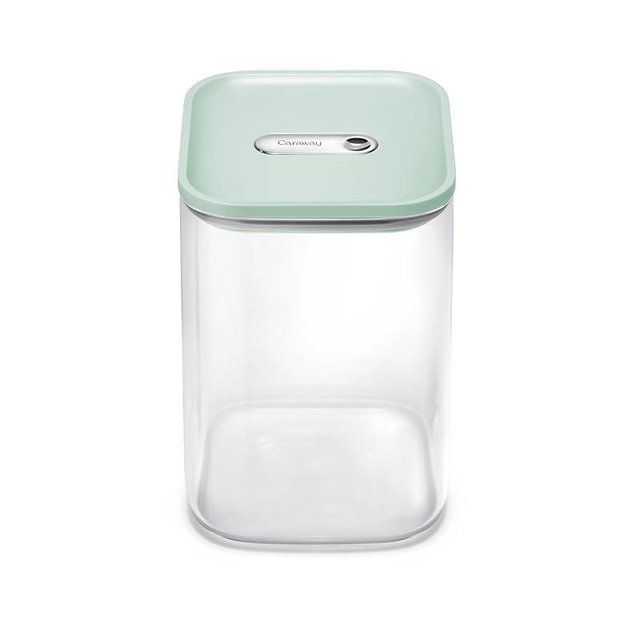 Caraway 4qt Glass Airtight Food Storage Container with Lid – Non-Toxic, BPA-Free Kitchen Storage Container – Stackable, Space-Saving Airtight Container for Dry Goods and More - Mist