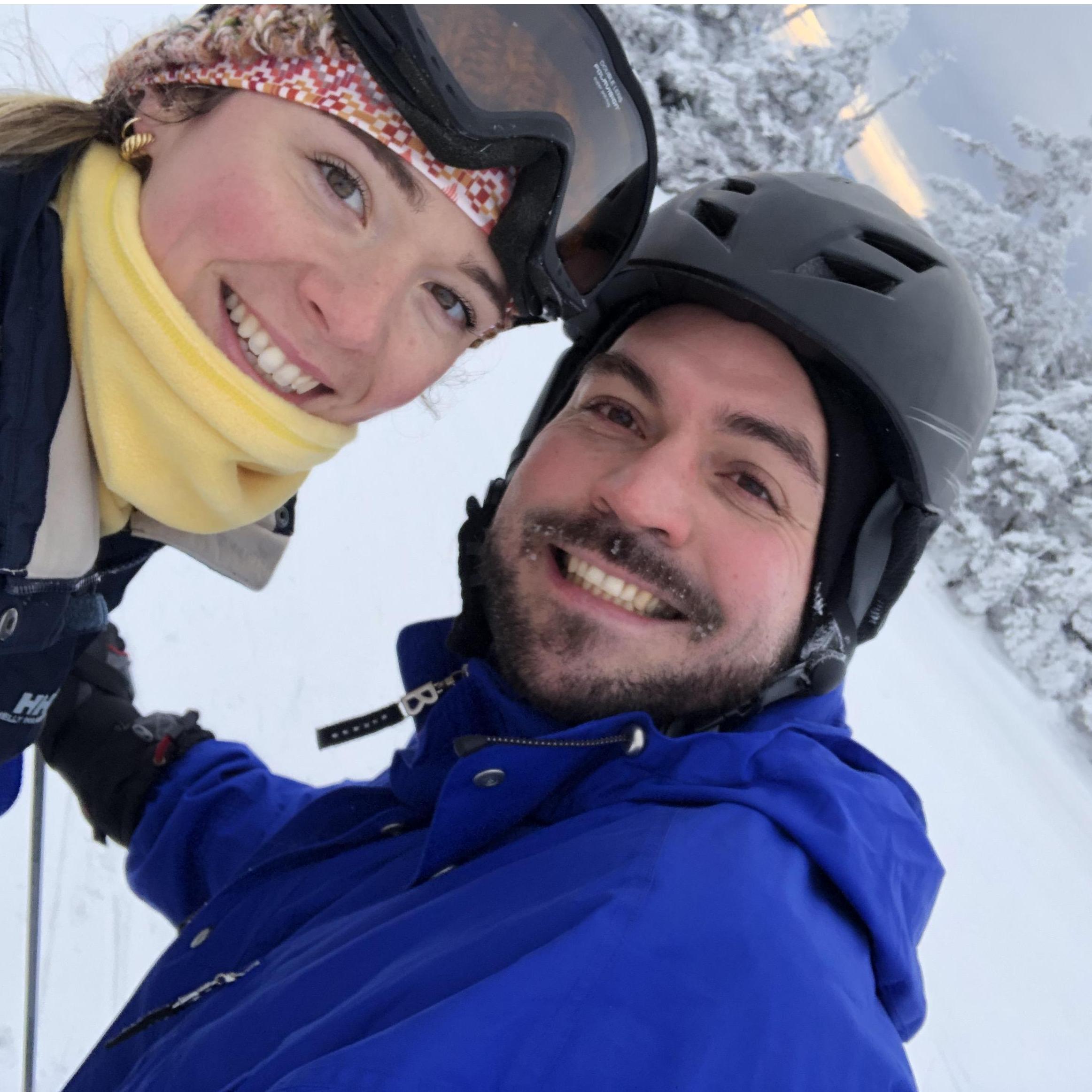 First time on the slopes together