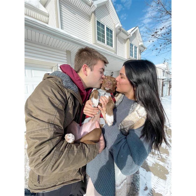 Ben and Sydney adopted Ginger on December 29th, 2023