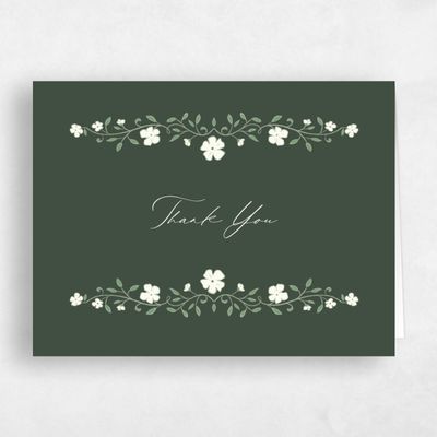 Evergreen Wedding Thank You - Moira Landscape