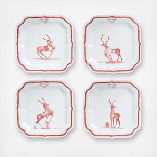 Reindeer Games "Team Sports" Party Plate, Set of 4