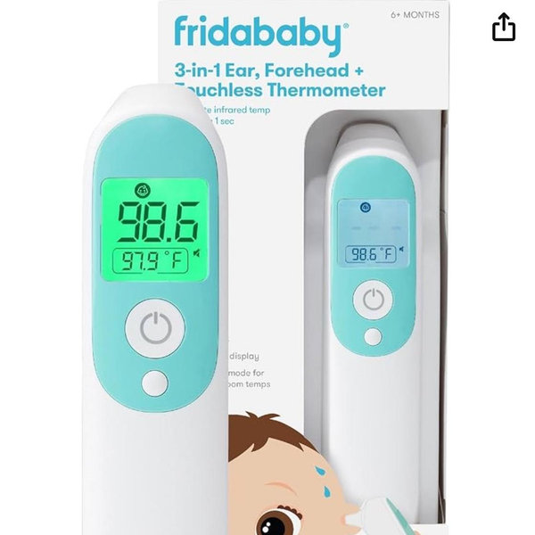 Frida Baby Thermometer, 3-in-1 Infrared Thermometer