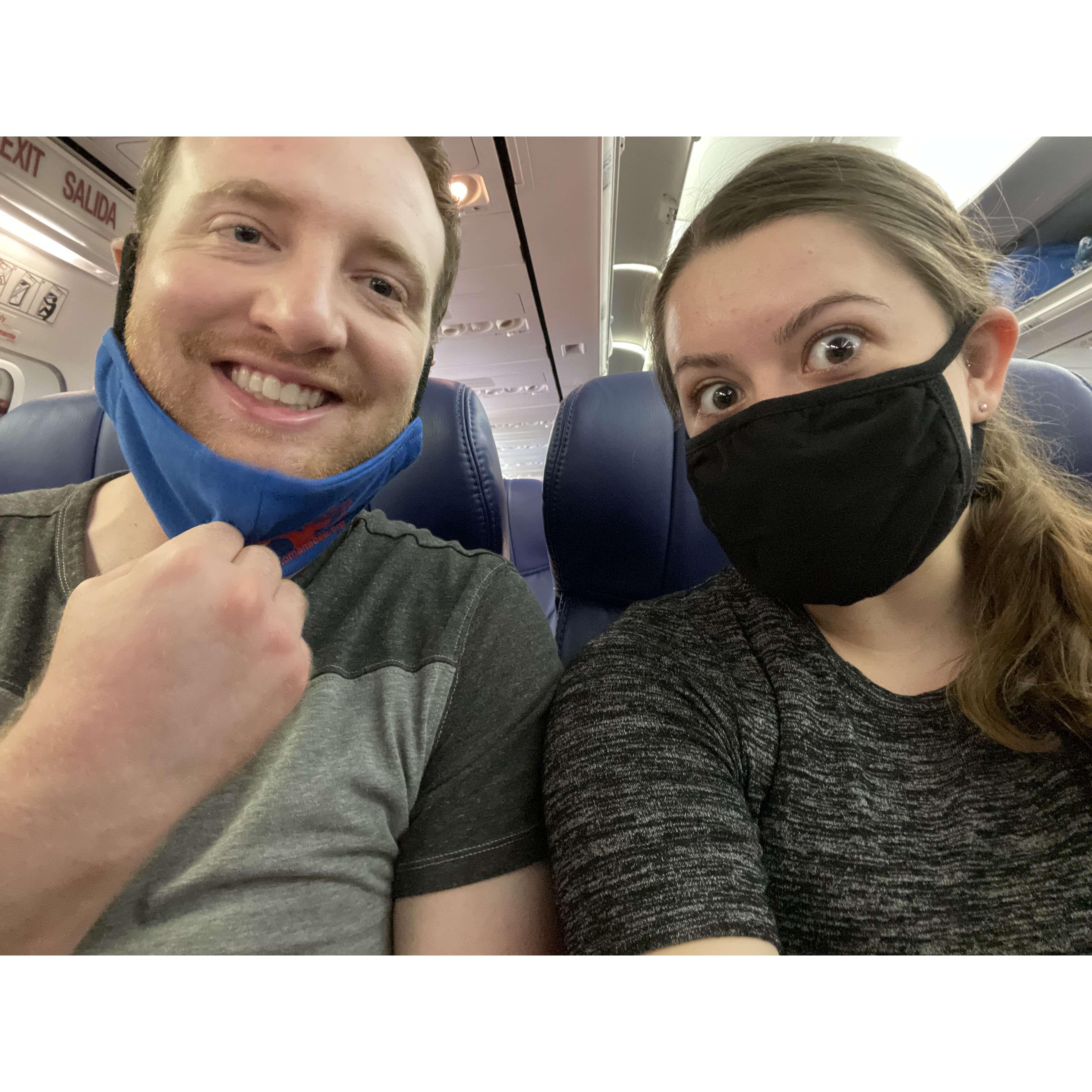 Their first flight together!