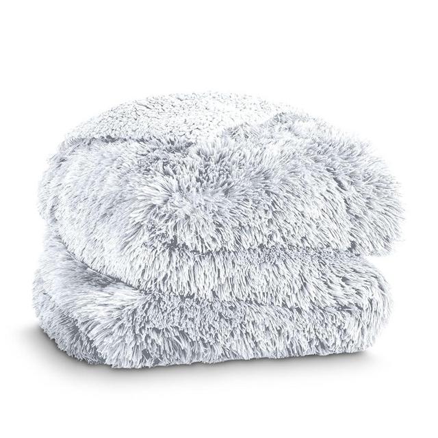 Bare Home Shaggy Faux Fur Sherpa Blanket - Super Soft, Fuzzy, Fluffy - Reversible Cozy Warm Blanket for Couch, Sofa, Chair, Bed - Luxury Home Decor (King, White)